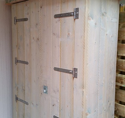 Steigerhouten tuinkast